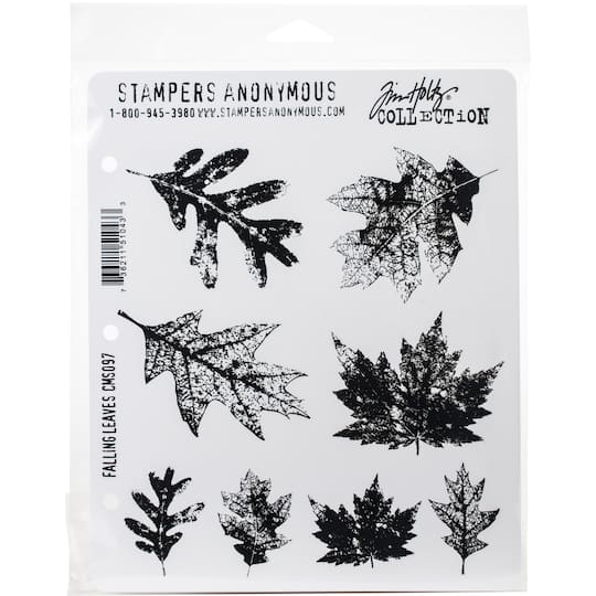 Stampers Anonymous Tim Holtz&#xAE; Falling Leaves Cling Stamps 